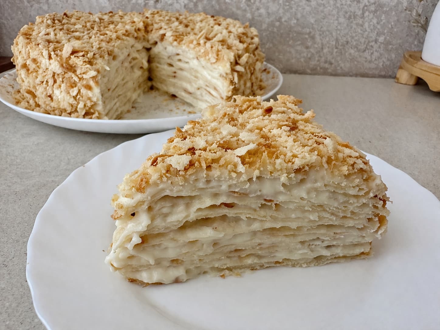 Низкокалорийный Наполеон из лаваша