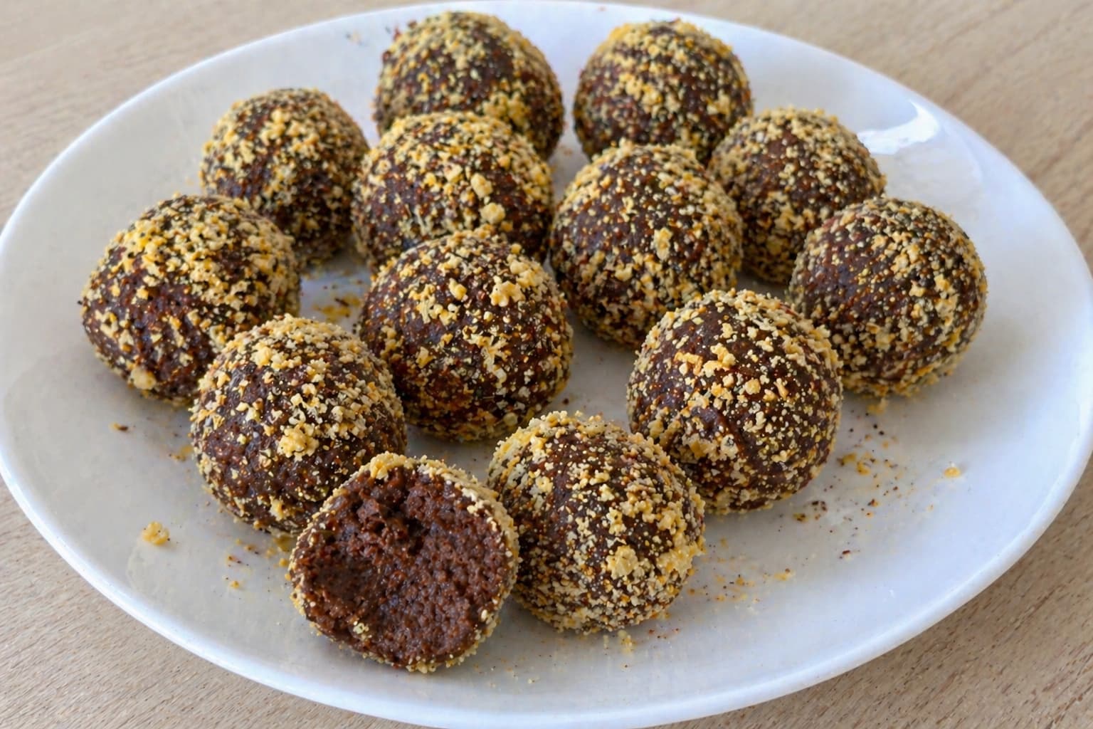 Шоколадные ПП конфеты с бананом