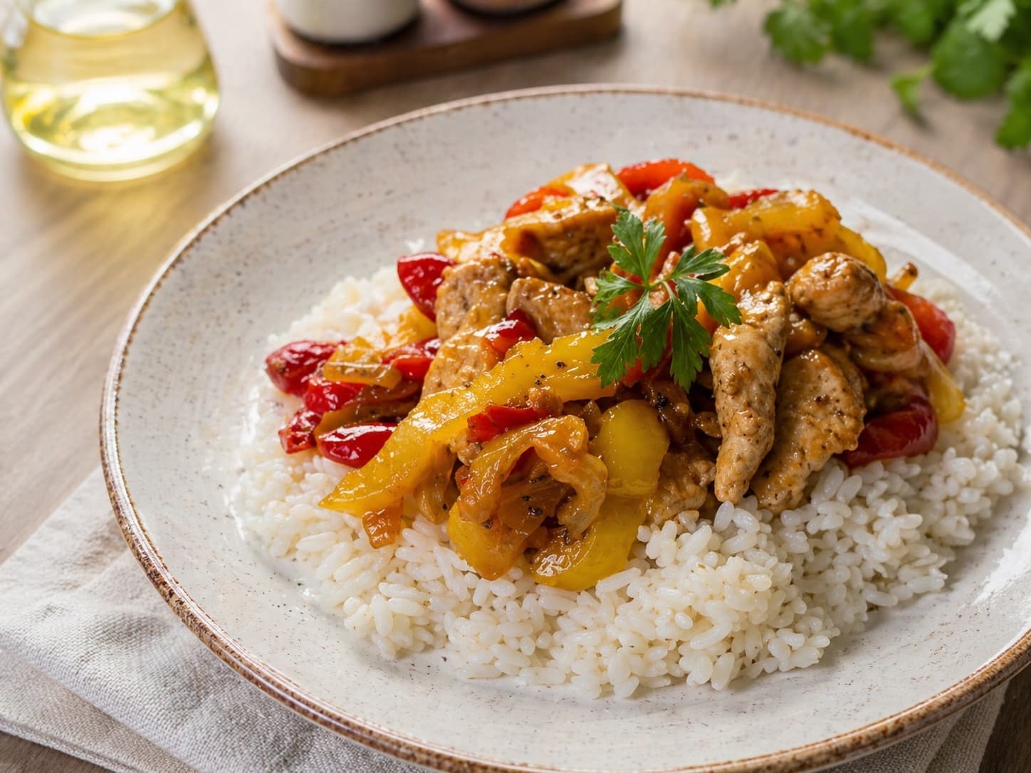 Куриное филе с болгарским перцем