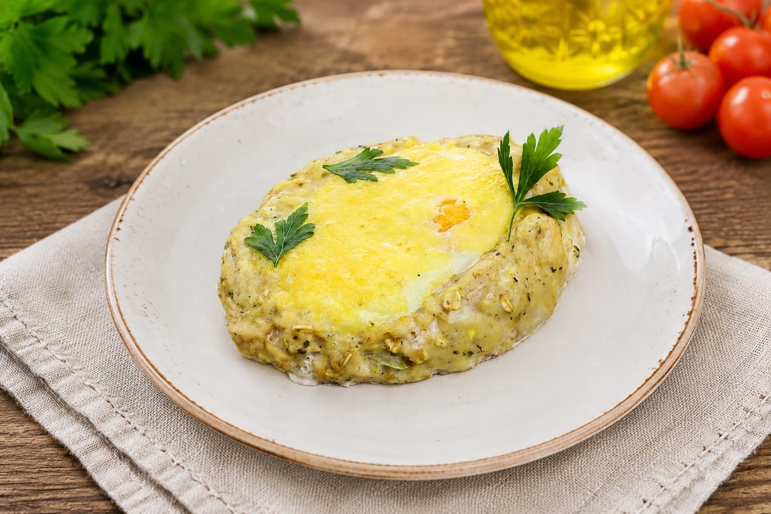 Лодочки с яйцом и сыром