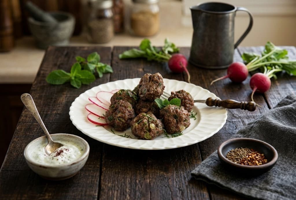 Мясные шарики из говяжьего фарша на пару