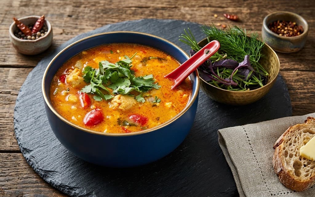 Куриный суп ПП с кукурузой и тыквой