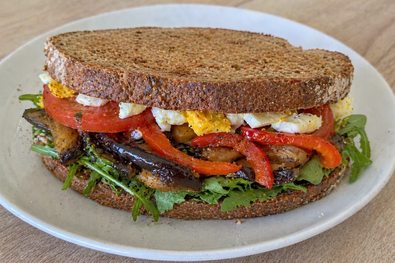 Бутерброд с баклажанами