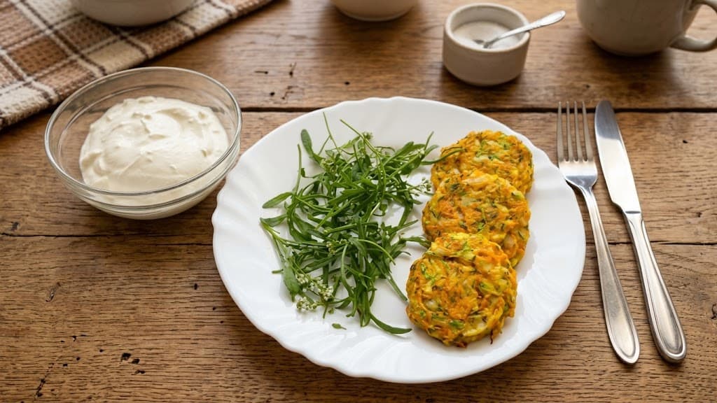 Вкусные оладьи из кабачков и моркови в духовке
