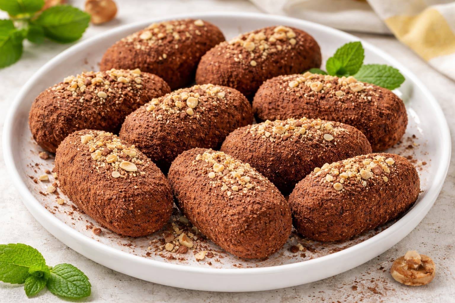 Низкокалорийное пирожное Картошка